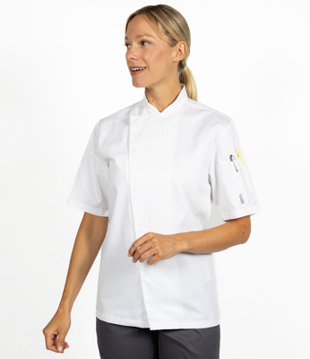 Short Sleeve Asymmetric Chef's Jacket ADC AF007