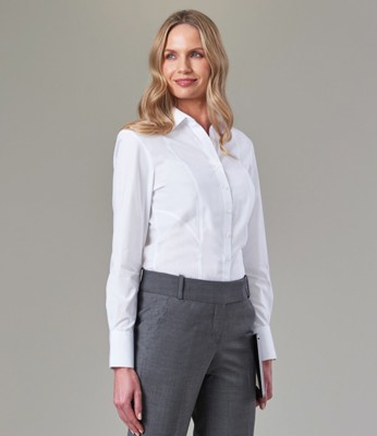 Ladies Palena Long Sleeve Poplin Shirt Brook Taverner BK151