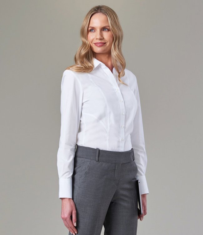 Ladies Palena Long Sleeve Poplin Shirt Brook Taverner BK151