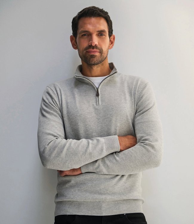 Dallas 1/4 Zip Jumper Brook Taverner BK555