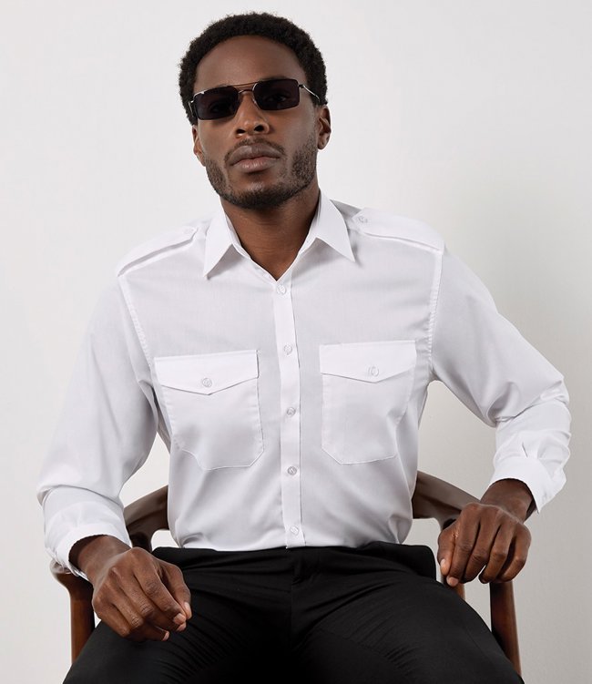 Long Sleeve Tailored Pilot Shirt Kustom Kit K134