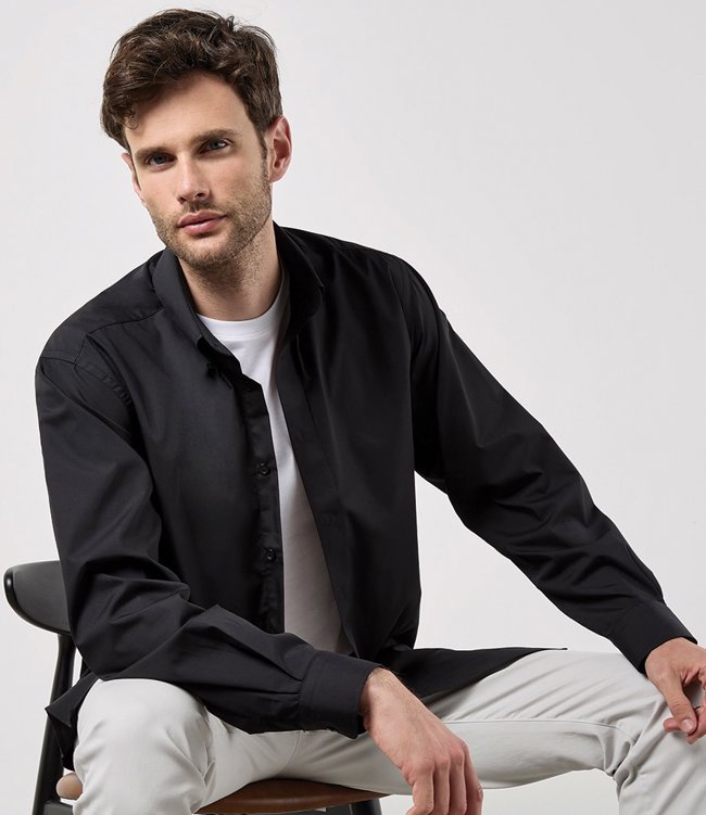 Long Sleeve Classic Fit Workforce Shirt Kustom Kit K140