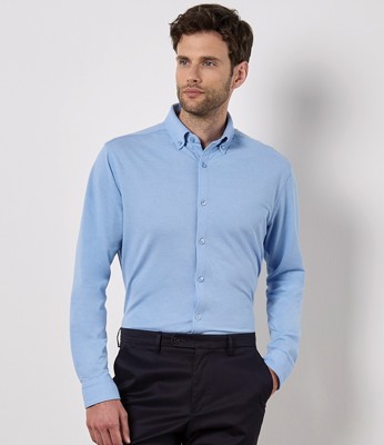 Long Sleeve Superwash® 60°C Piqué Shirt Kustom Kit K143