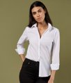 Ladies Long Sleeve Tailored Poplin Shirt Kustom Kit K242