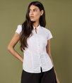 Ladies Cap Sleeve V Neck Tailored Continental Blouse Kustom Kit K727