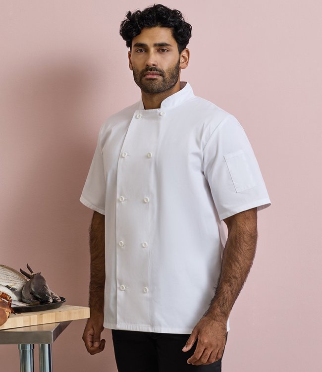 Short Sleeve Chef's Jacket Premier PR656