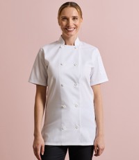 Ladies Short Sleeve Chef's Jacket Premier PR670