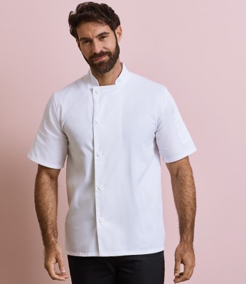 Essential Short Sleeve Chef's Jacket Premier PR900
