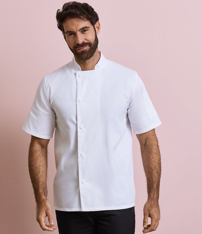 Essential Short Sleeve Chef's Jacket Premier PR900