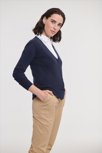 Russell Ladies V-Neck Knitted Cardigan Russell Athletic 9715F