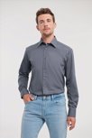 Russell Men LSL Tailored Polycot. Poplin Shirt Russell Athletic 9924M