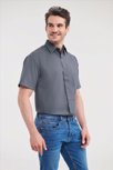 Russell Men Shortsleeve Clas. Polycot. Poplin Shirt Russell Athletic 9935M