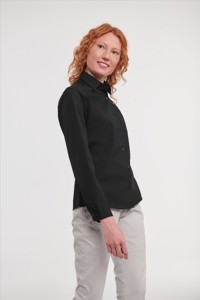 Russell Ladies LSL Classic Pure Cotton Poplin Shirt Russell Athletic 9936F