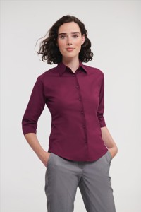 Russell Ladies ¾ sl. Fitted Stretch Shirt Russell Athletic 9946F