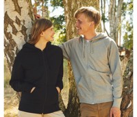 UNISEX COTTON HOODIE WITH ZIP TIGER T63301