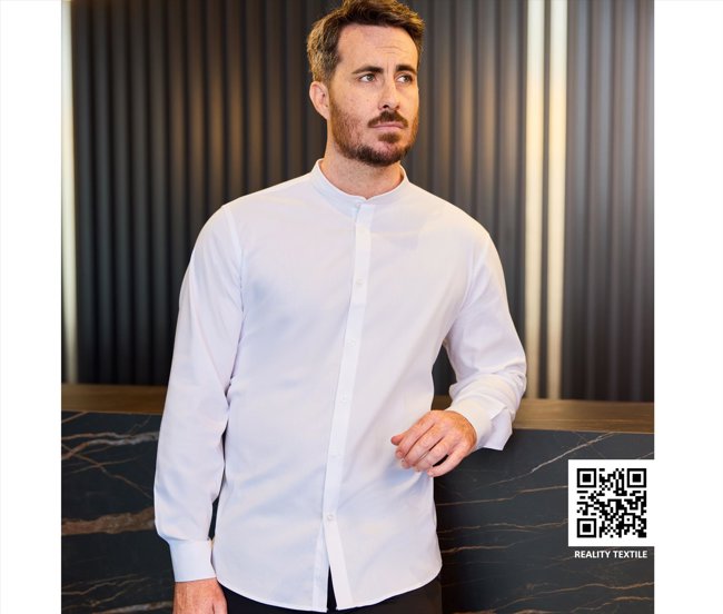 MEN'S LONG-SLEEVE STRETCH SHIRT VELILLA V5013S