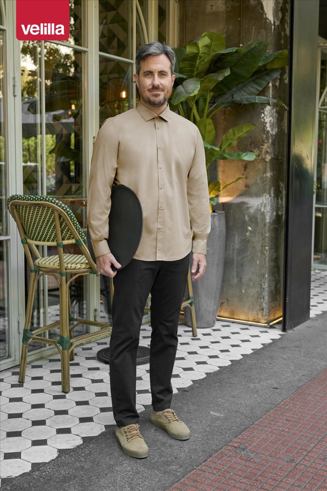 MEN'S LS STRETCH SHIRT VELILLA V5017S